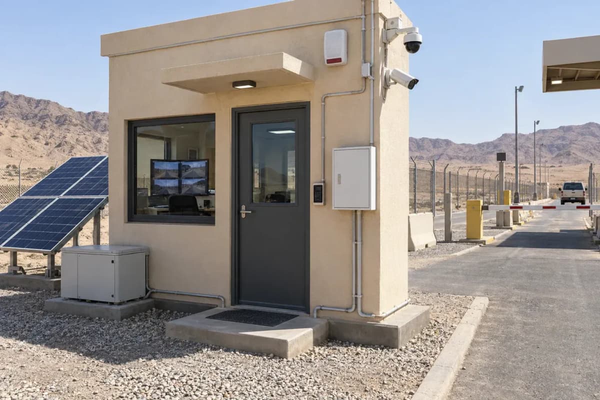 Border Checkpoint 32-Zone Off-Grid - 48-Hour Solar Security System