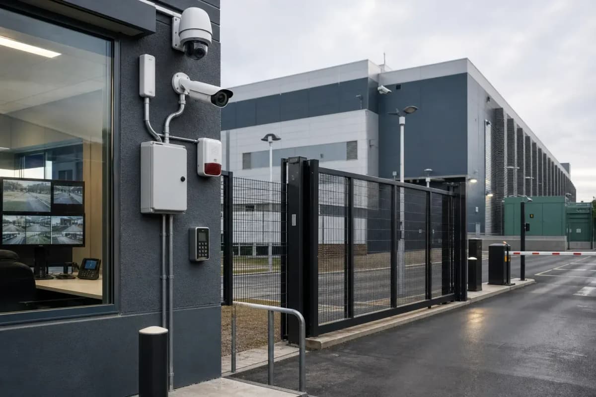 Data Center 48-Zone Grid - 23-Camera Cloud Security System