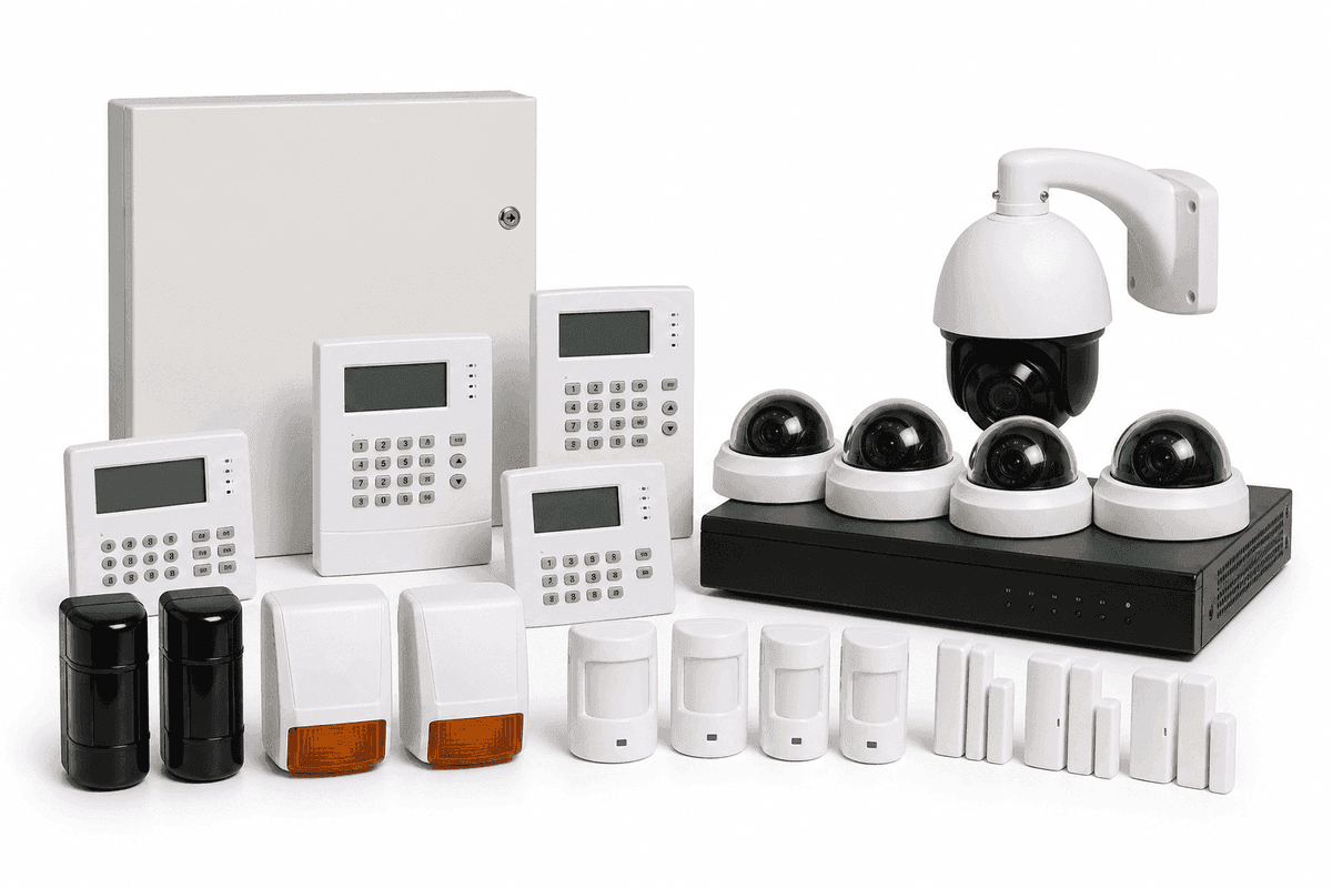 Water Treatment Plant 64-Zone Hybrid - 24-Camera Utility Security System