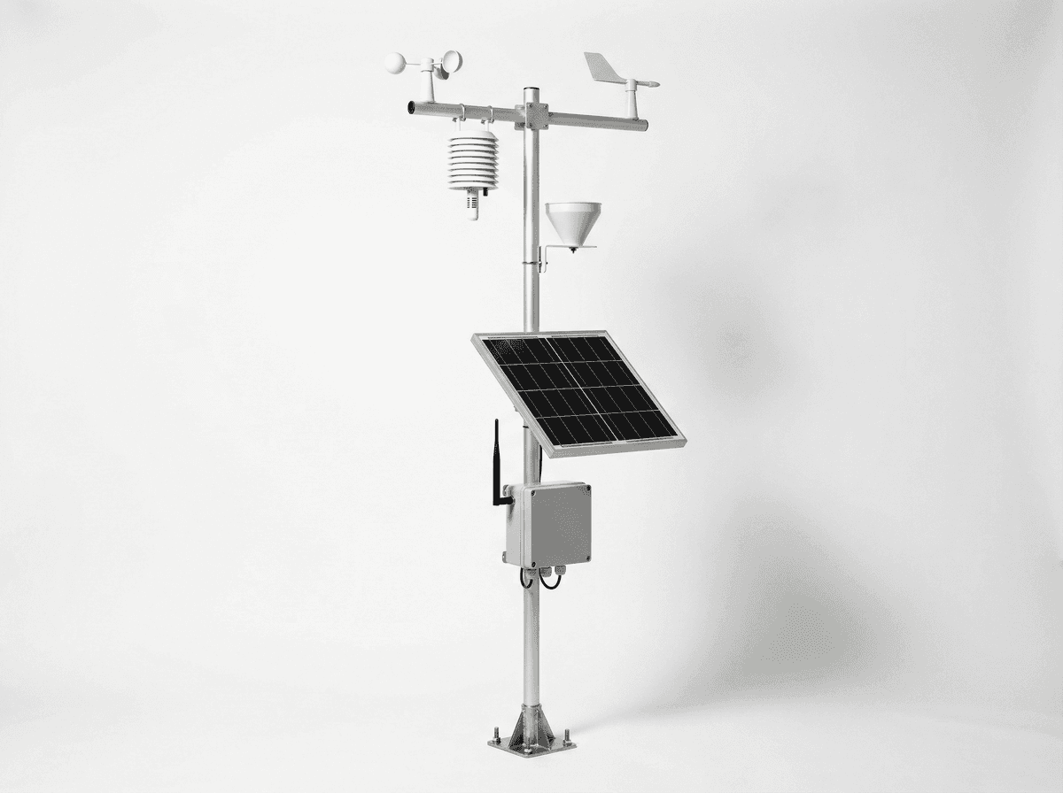 Basic Weather Station 10ha - Solar-Powered LoRaWAN Agricultural IoT Monitor