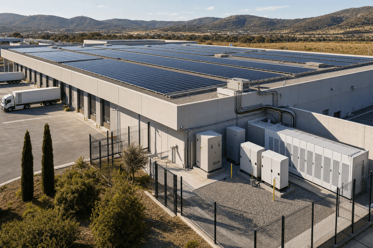 100kW + 200kWh Solar+Storage Commercial - Hybrid TOPCon LFP System