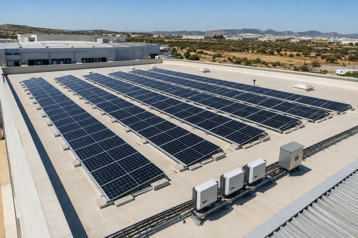 78kW Commercial Rooftop HJT Fixed - High-Efficiency PV System