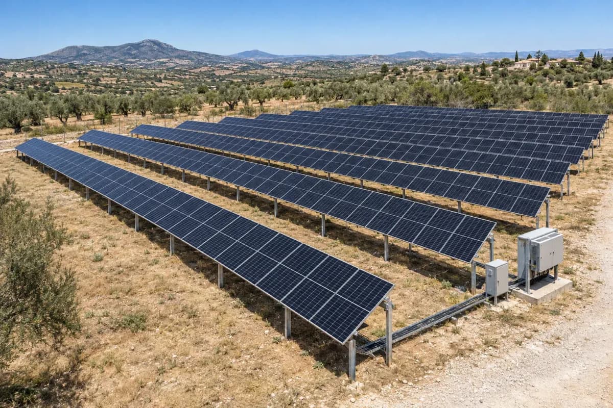 320kW Ground Mount HJT Fixed - 20° Bifacial Solar PV System