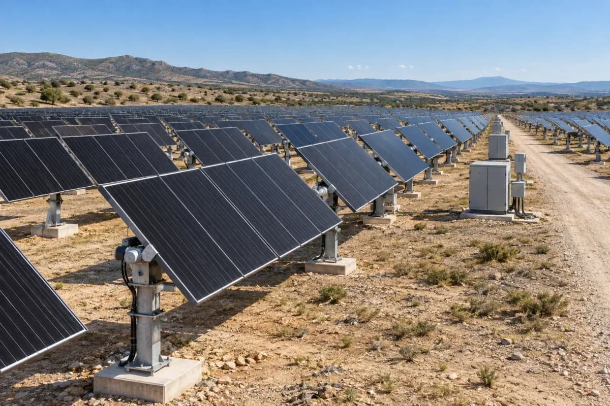 8.4MW Utility Scale Thin-Film CdTe 2-axis Tracker - 8,394 kWp Solar PV System