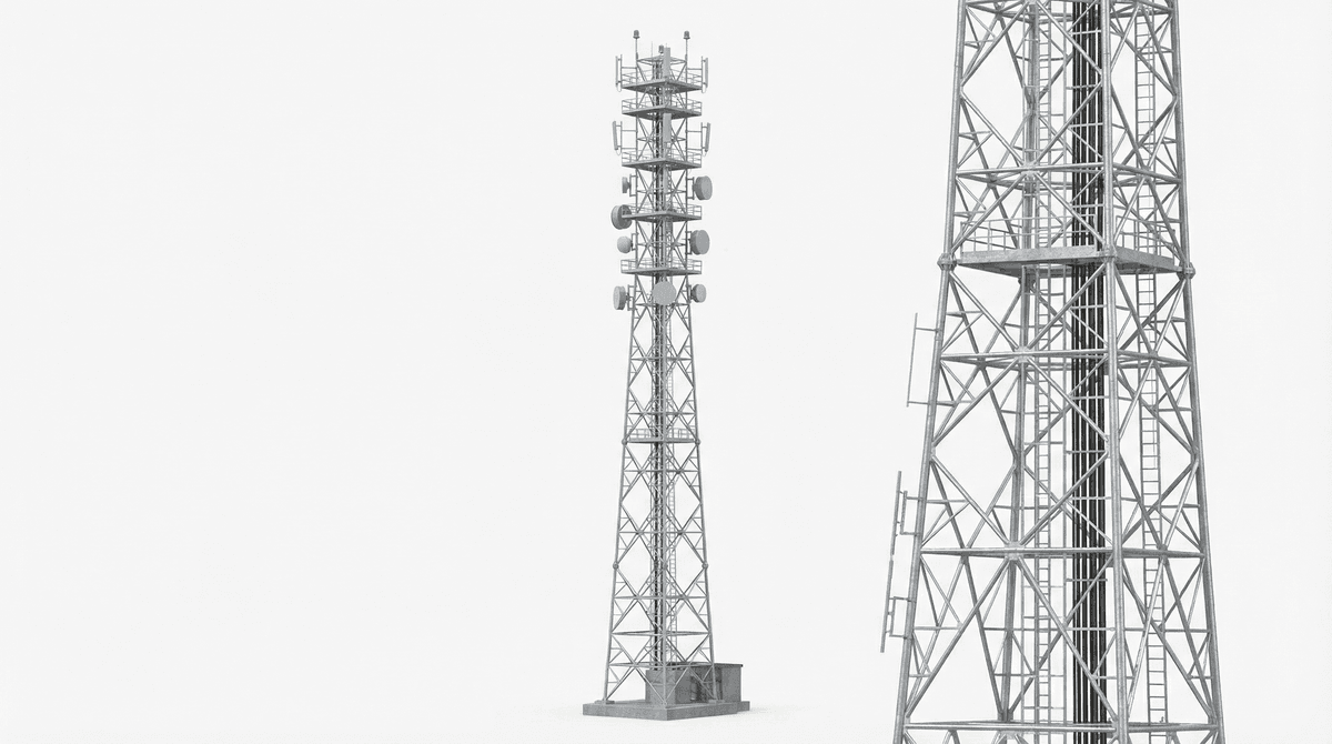 120m Heavy-Duty Lattice Broadcast Tower with Integrated Elevator - 30-Antenna Capacity, 55 m/s Wind Rated