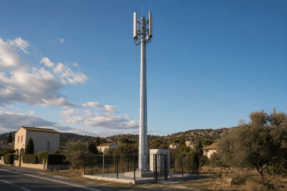 15m Monopole Suburban 4G - Octagonal Steel Telecom Tower