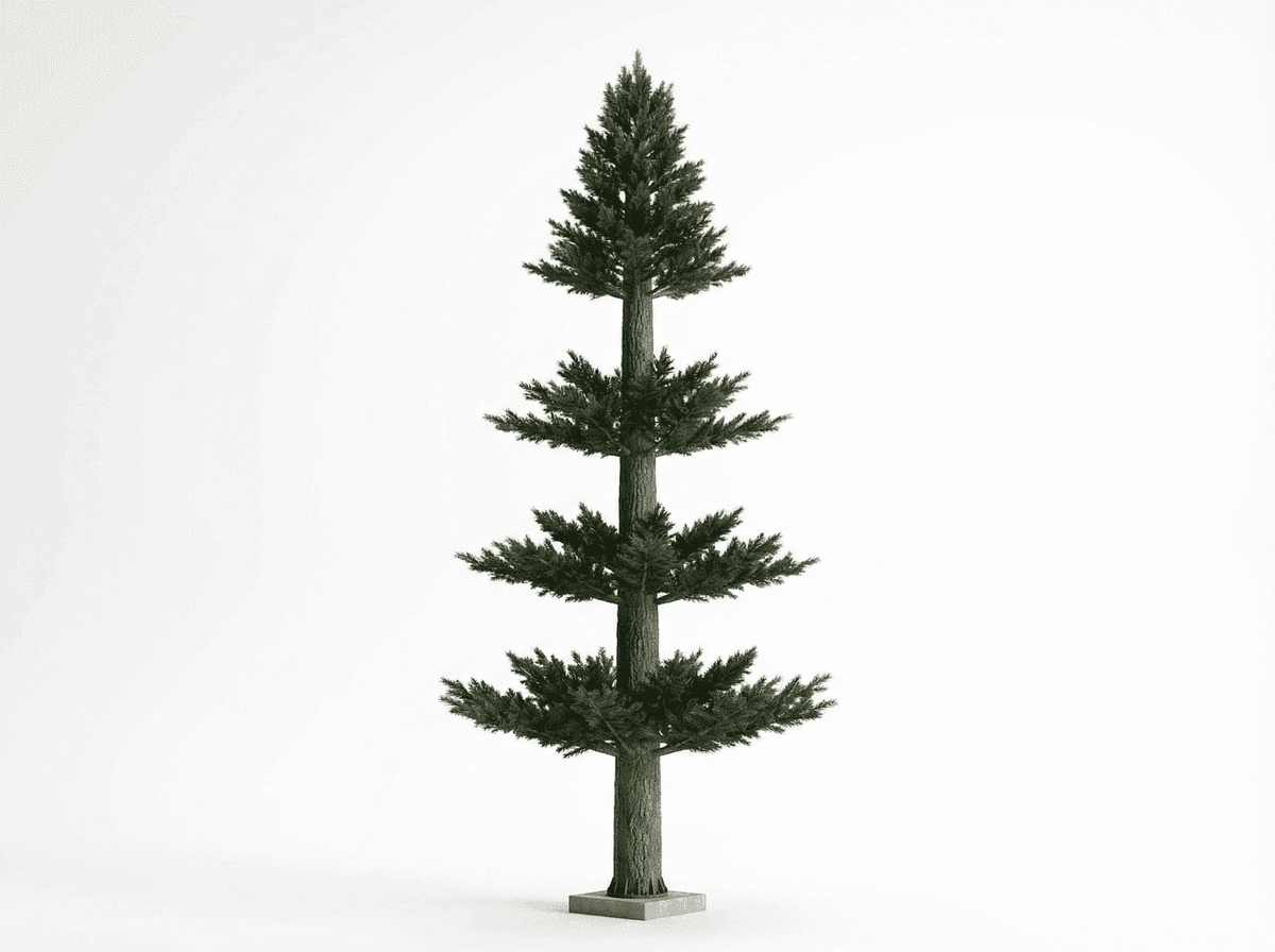 70m Camouflaged Pine Tree Tower — Stealth 4G/5G Telecommunications Infrastructure