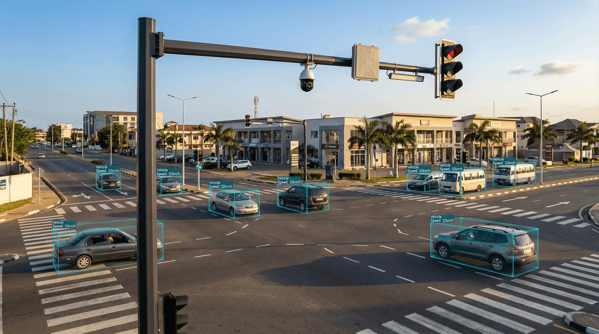 Accra Smart Traffic System Deployment: Enhancing Urban Mobility with 4-in-1 Smart Traffic Poles