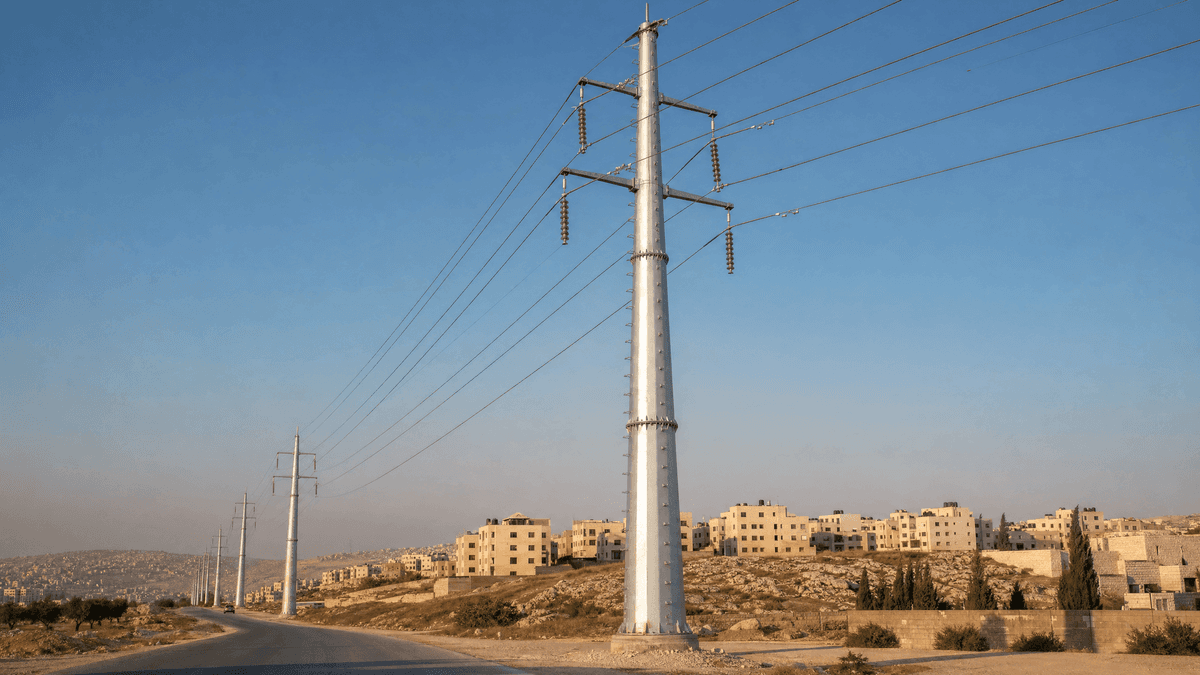 Amman Power Transmission Tower Market Analysis: 110kV Double-Circuit Steel Tubular Pole Configuration Guide
