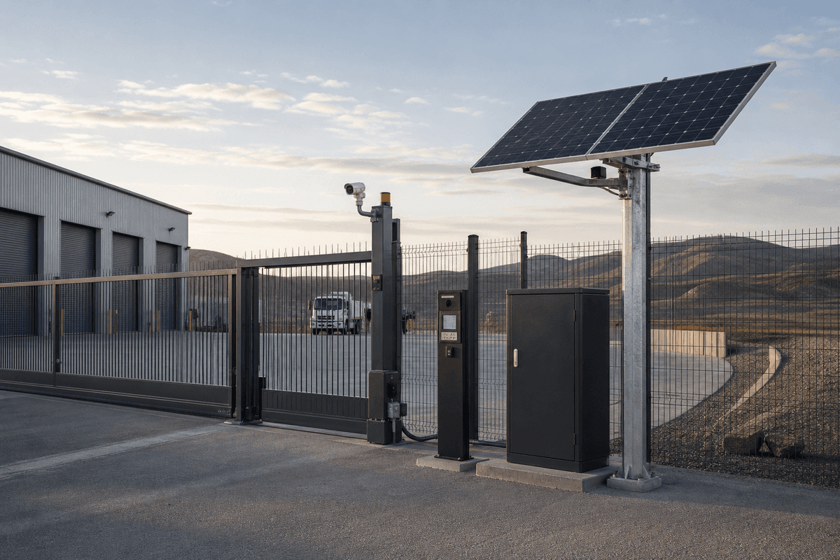 Solar-Powered access control for 24/7 Operation | SOLARTODO