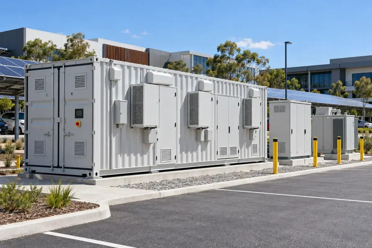 3MWh Commercial Complex Hybrid LFP+Supercap - 1,500kW Containerized BESS deployed in an international application environment