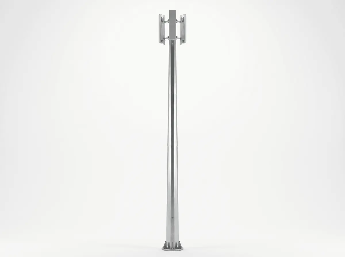 40m Monopole Industrial Zone Coverage Slip-Joint - 3-Platform Steel Telecom Tower