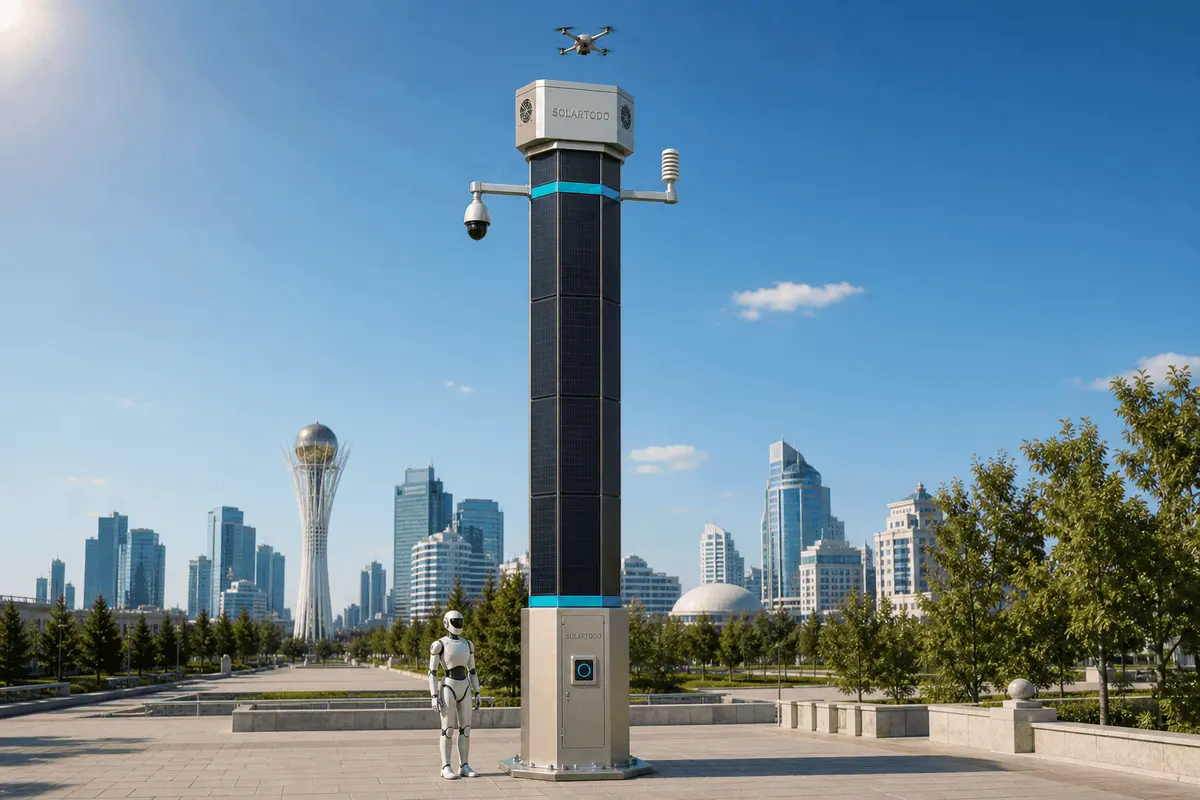 Astana SOLARTODO Sentinel City AI Pole Market Analysis: 73-Node Off-Grid Edge Configuration Guide