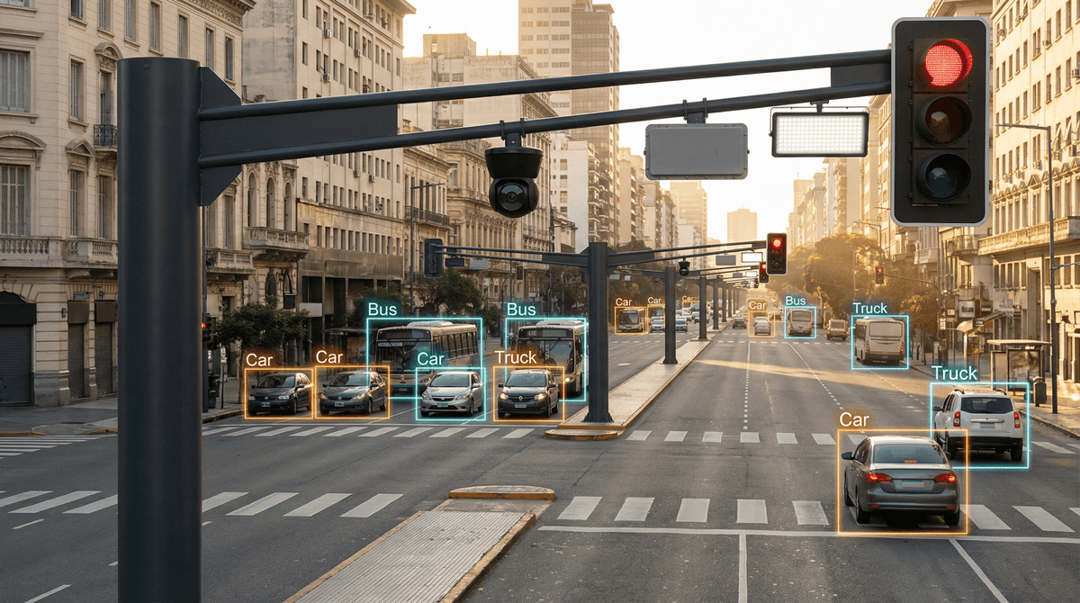 Buenos Aires Smart Traffic System: 19-Intersection Deployment with 8m 4-in-1 Smart Traffic Poles and BOT Cooperation