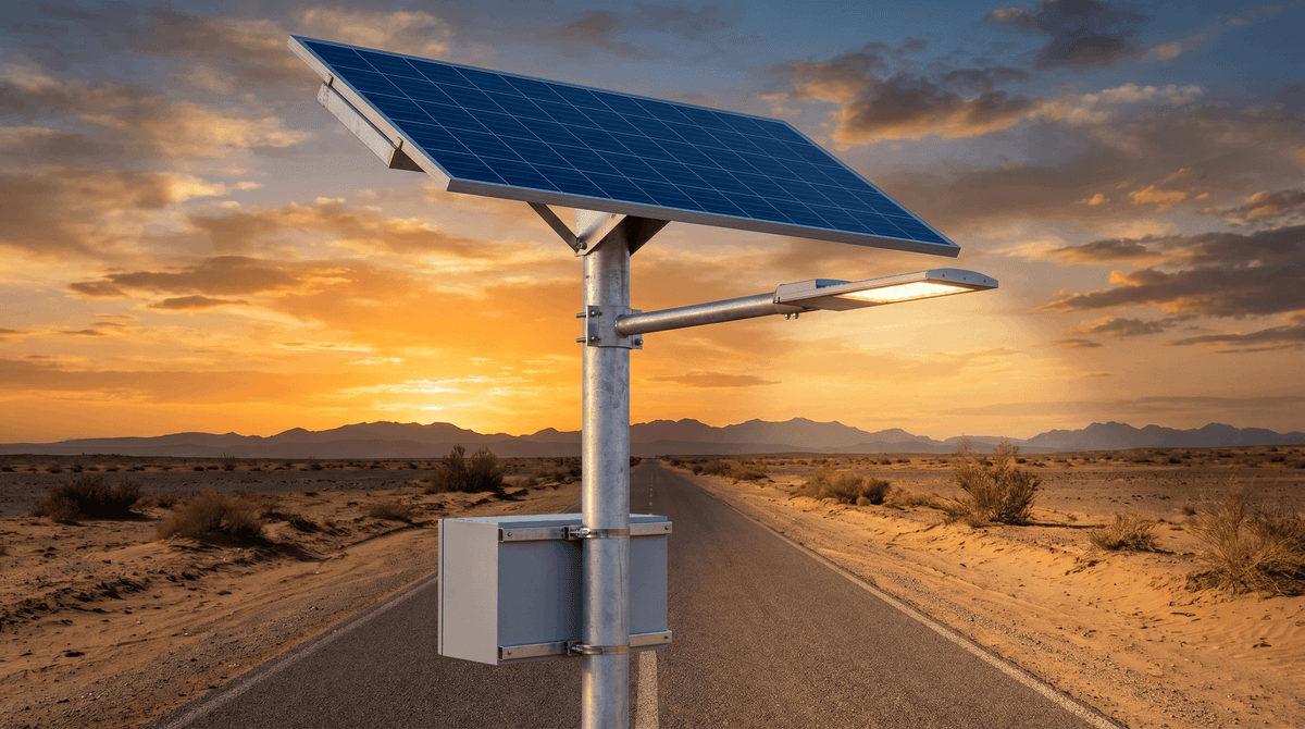 261-Unit Casablanca Solar Streetlight (Split-Type) Deployment with 12m Poles and 910W TOPCon Panels