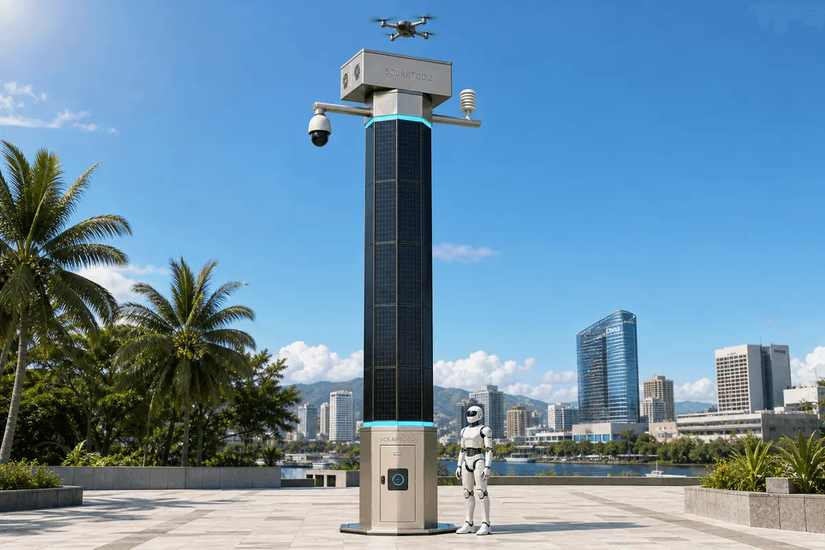 Davao SOLARTODO Sentinel City AI Pole Market Analysis: 44-Node Coastal Edge Configuration