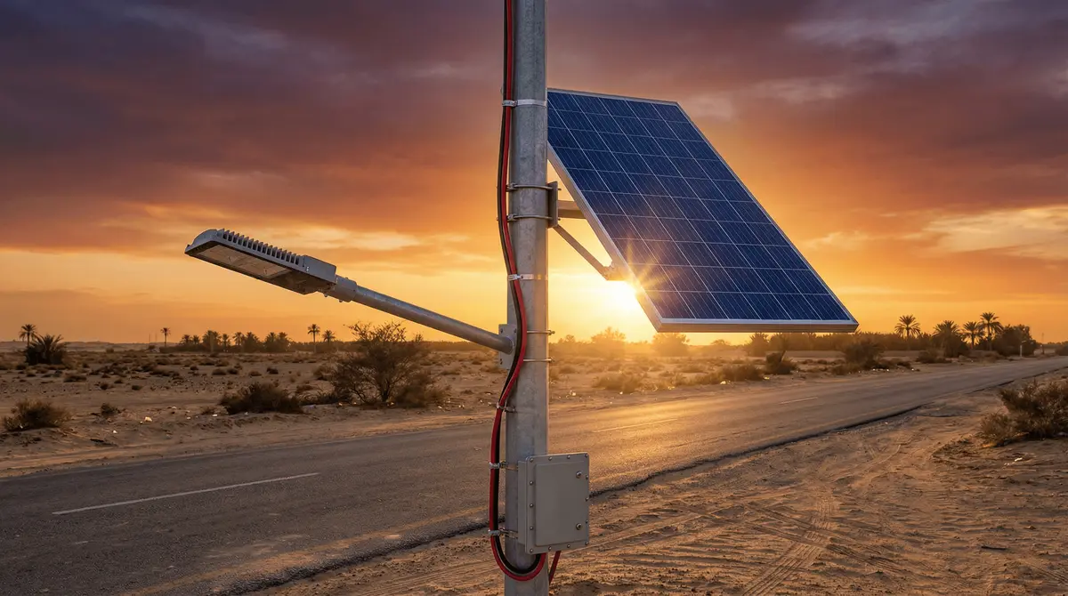 Jeddah 82-Unit Solar Streetlight (Split-Type) Deployment with Motion Sensing and 3–5 Days Backup