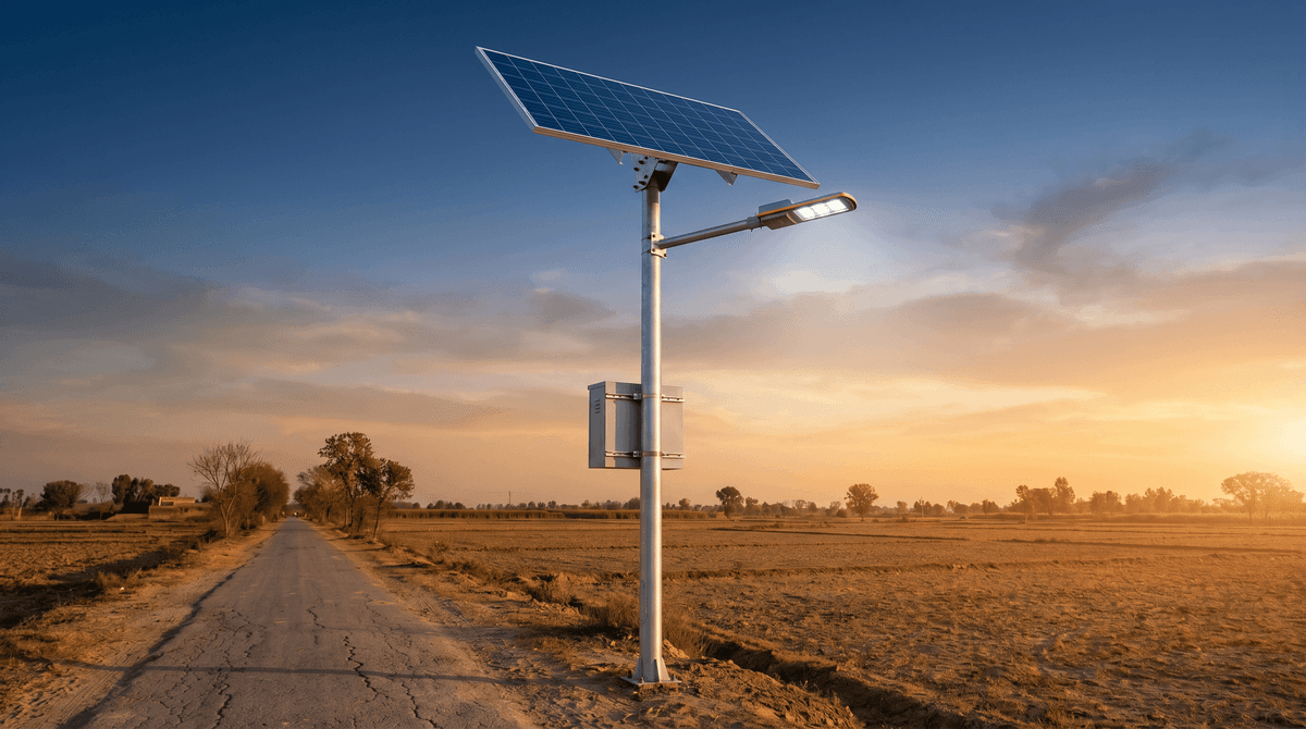 Lahore, Pakistan 199-Unit Solar Streetlight (Split-Type) Deployment with 5m Poles, 500W Top-Mounted Panels, and 4G/LoRa Monitoring