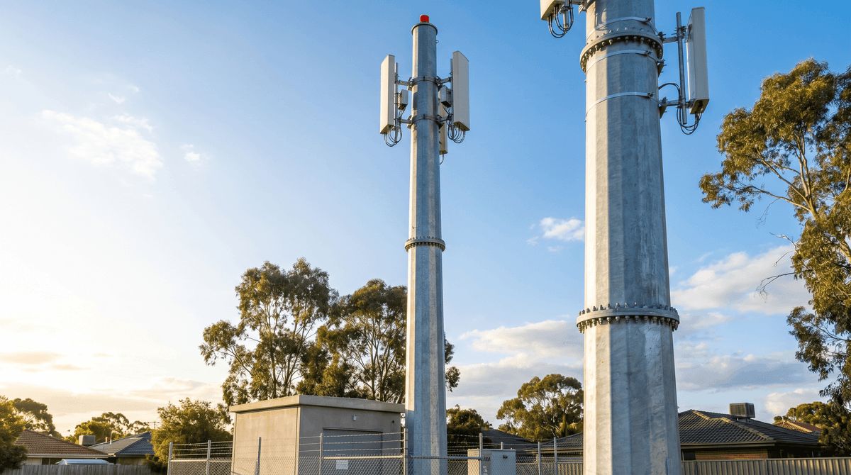 Melbourne, Australia Telecom Tower Deployment: 74 Units of 40m Steel Monopoles for Urban Network Expansion