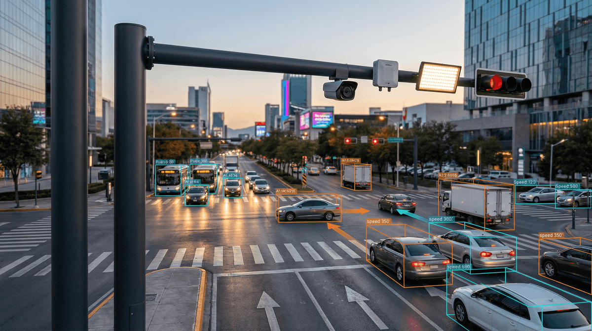 Smart Traffic System in Monterrey: 22 Intersections Deployed with 4-in-1 8m L-Arm Poles and Edge AI
