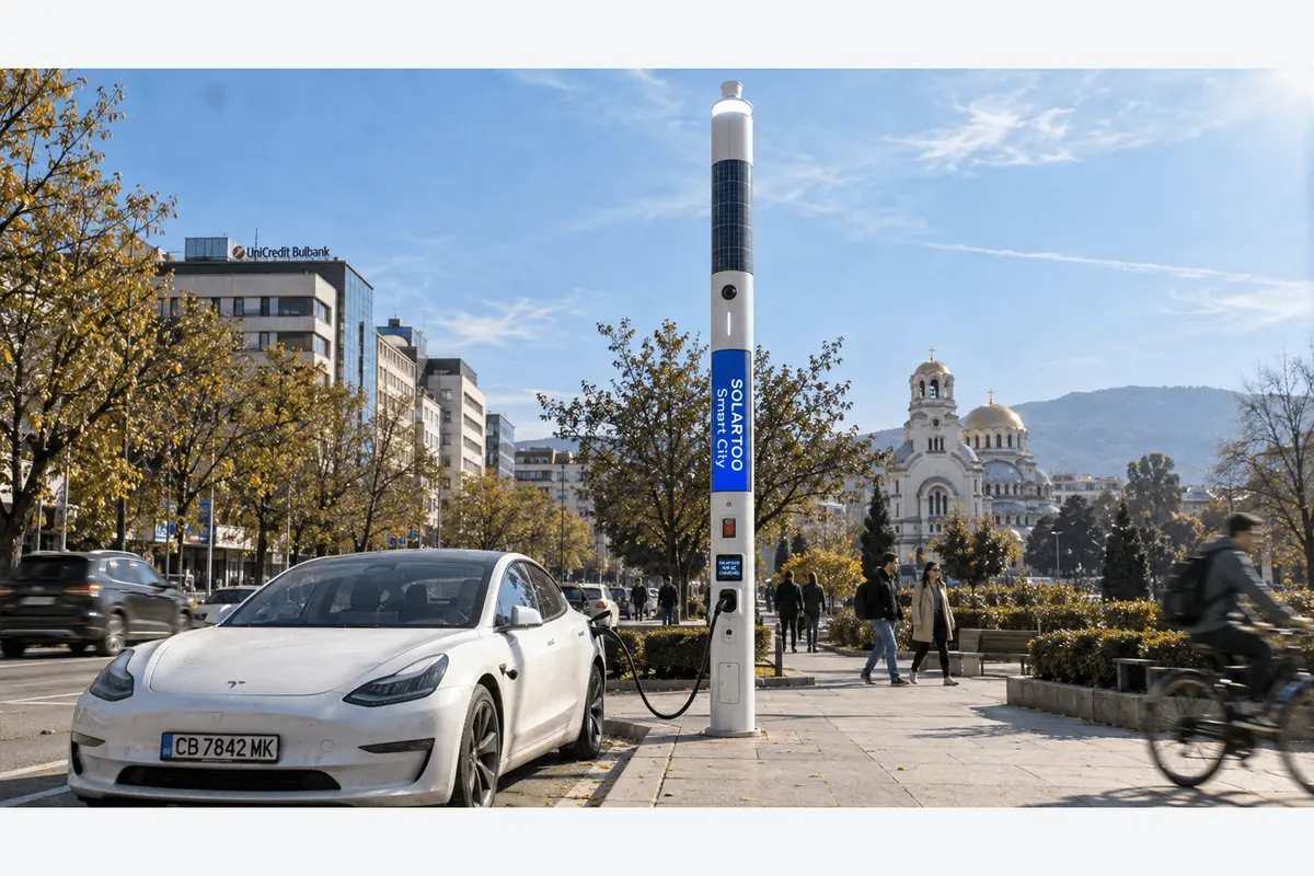 Sofia’s Winter Streets and Tight Kerbs: Specifying an 11m Flush Smart Streetlight