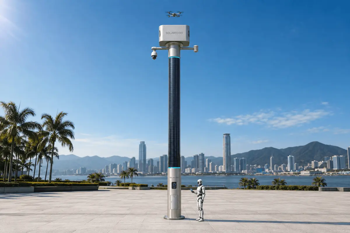Penang coastal perimeter resilience: SOLARTODO Sentinel City AI Pole configuration for 115 off-grid edge nodes