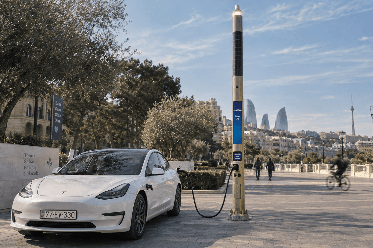 Baku Salt-Air Boulevard Corridors: Smart Streetlight Technical Fit for Flush Cylindrical Poles