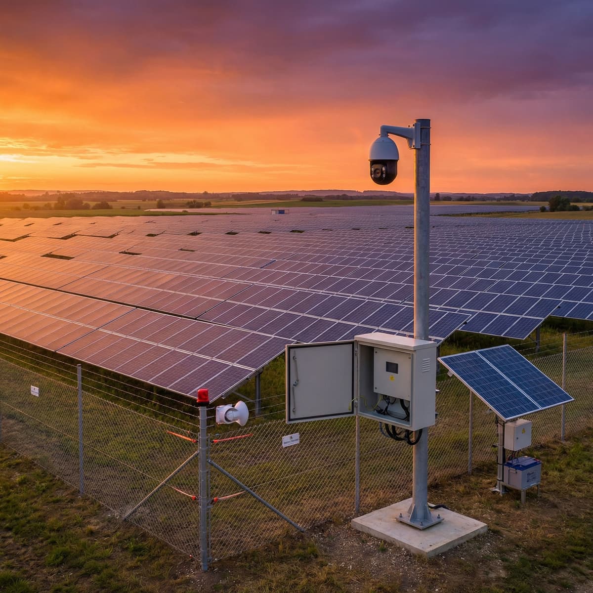 Solar Farm Security Systems: Battery Autonomy & Cost