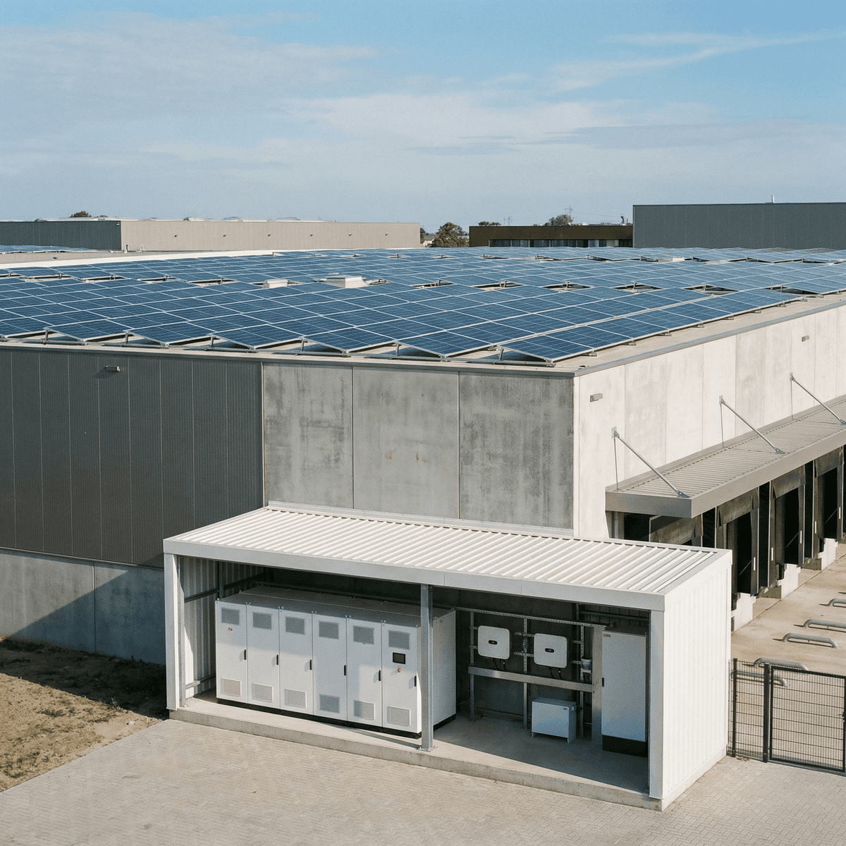 Cold Storage Solar PV: DC/AC Ratio and Roof Load